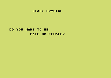Black Crystal screenshot 4 for Commodore 64